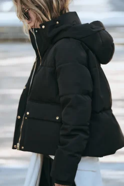 Online CAZADORA ACOLCHADA CAPUCHA WATER AND WIND PROTECTION Mujer Abrigos / Anoraks