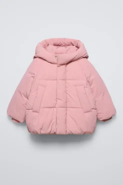 Niños ZARA 6 - 18 Meses·Abrigos / Buzos<CAZADORA ACOLCHADA CAPUCHA