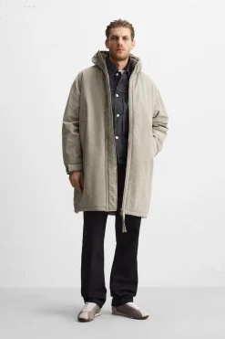 Outlet CAZADORA ACOLCHADA COMBINADA Hombre Cazadoras|Abrigos / Gabardinas