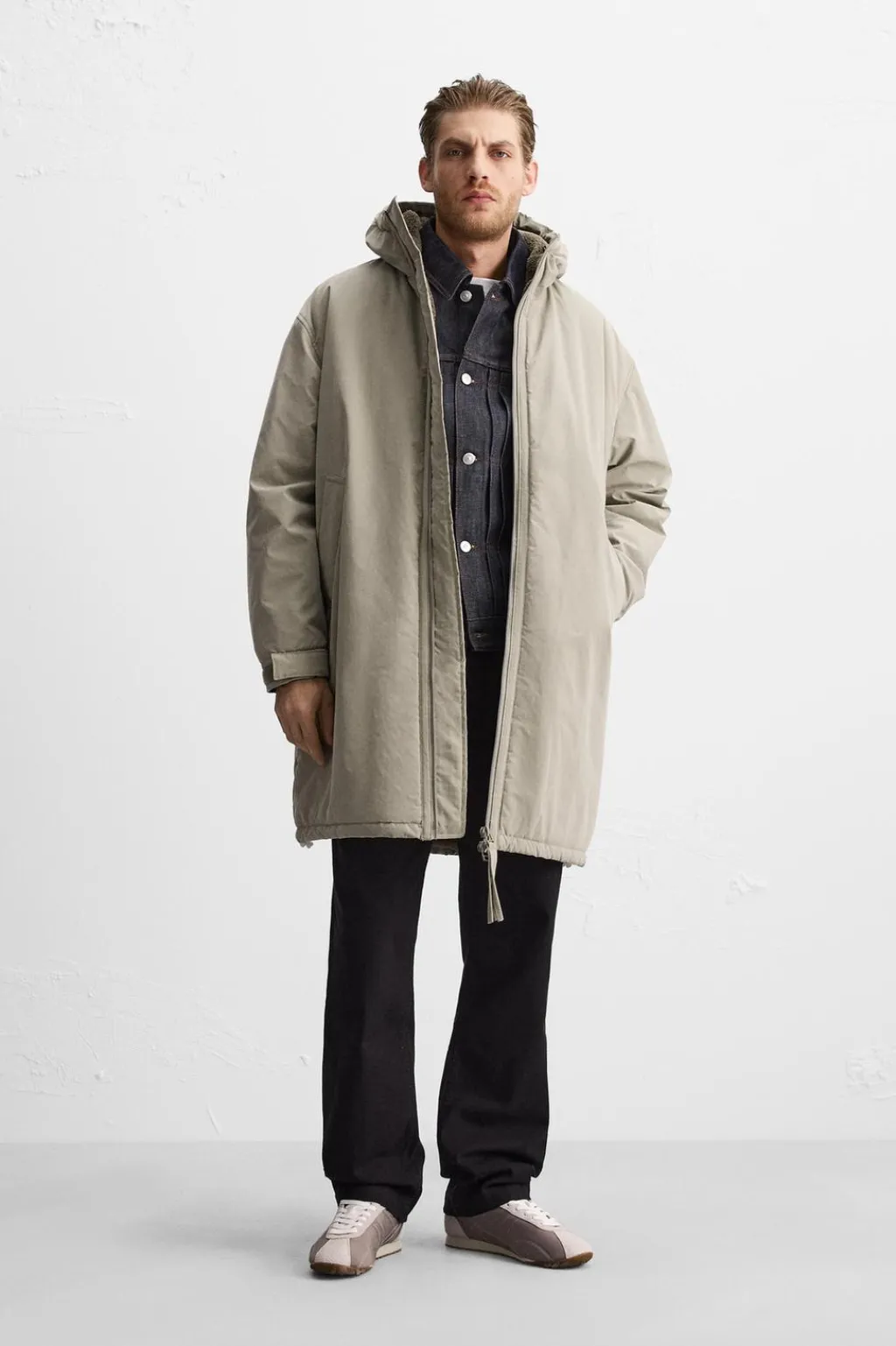 Outlet CAZADORA ACOLCHADA COMBINADA Hombre Cazadoras|Abrigos / Gabardinas