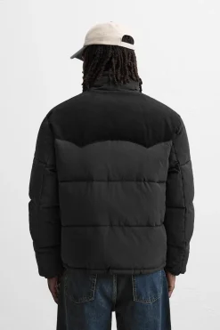 New CAZADORA ACOLCHADA COMBINADO PANA Hombre Plumíferos