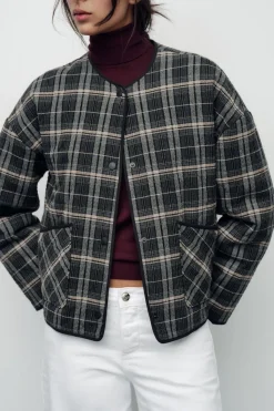 Clearance CAZADORA ACOLCHADA CUADROS Mujer Chaquetas / Cazadoras