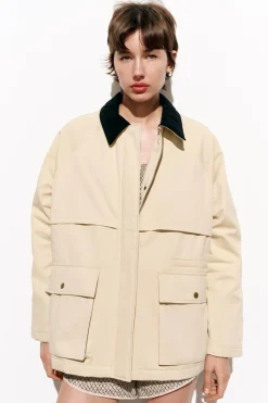 Sale CAZADORA ACOLCHADA CUELLO PANA Mujer Chaquetas / Cazadoras