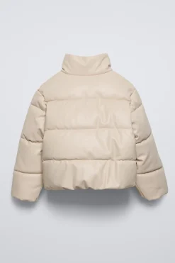 Niños ZARA 6 - 14 Años·Abrigos<CAZADORA ACOLCHADA EFECTO PIEL