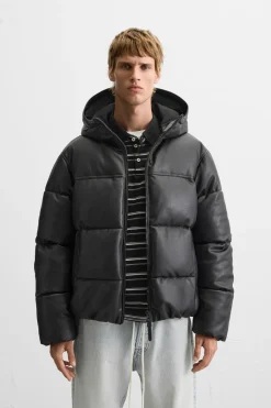 Sale CAZADORA ACOLCHADA EFECTO PIEL Hombre Plumíferos