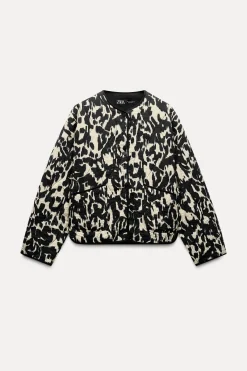 Online CAZADORA ACOLCHADA ESTAMPADO ANIMAL Mujer Chaquetas / Cazadoras