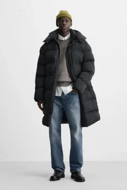 Online CAZADORA ACOLCHADA LARGA Hombre Plumíferos