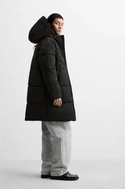 Fashion CAZADORA ACOLCHADA LARGA Hombre Cazadoras|Abrigos / Gabardinas