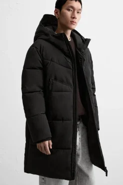 Fashion CAZADORA ACOLCHADA LARGA Hombre Cazadoras|Abrigos / Gabardinas