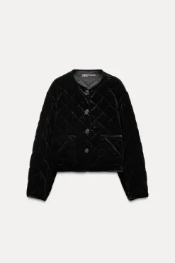 Discount CAZADORA ACOLCHADA TERCIOPELO Mujer Chaquetas / Cazadoras