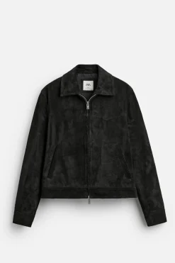 Online CAZADORA ANTE CROPPED FIT Hombre Piel