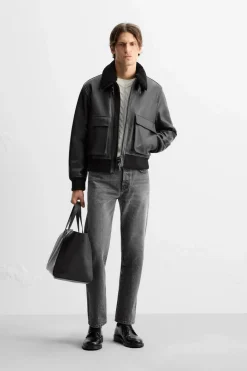 Fashion CAZADORA AVIADORA PIEL Hombre Piel