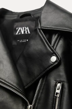 Sale CAZADORA BIKER CROP EFECTO PIEL Mujer Chaquetas / Cazadoras