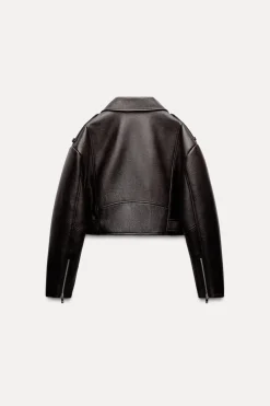 Sale CAZADORA BIKER EFECTO PIEL Mujer Chaquetas / Cazadoras