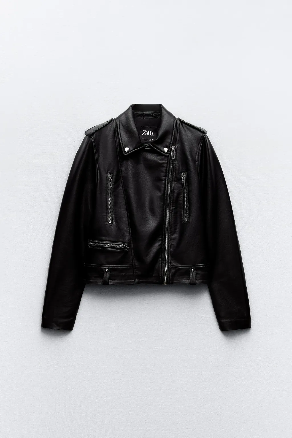 Fashion CAZADORA BIKER EFECTO PIEL Mujer Chaquetas / Cazadoras