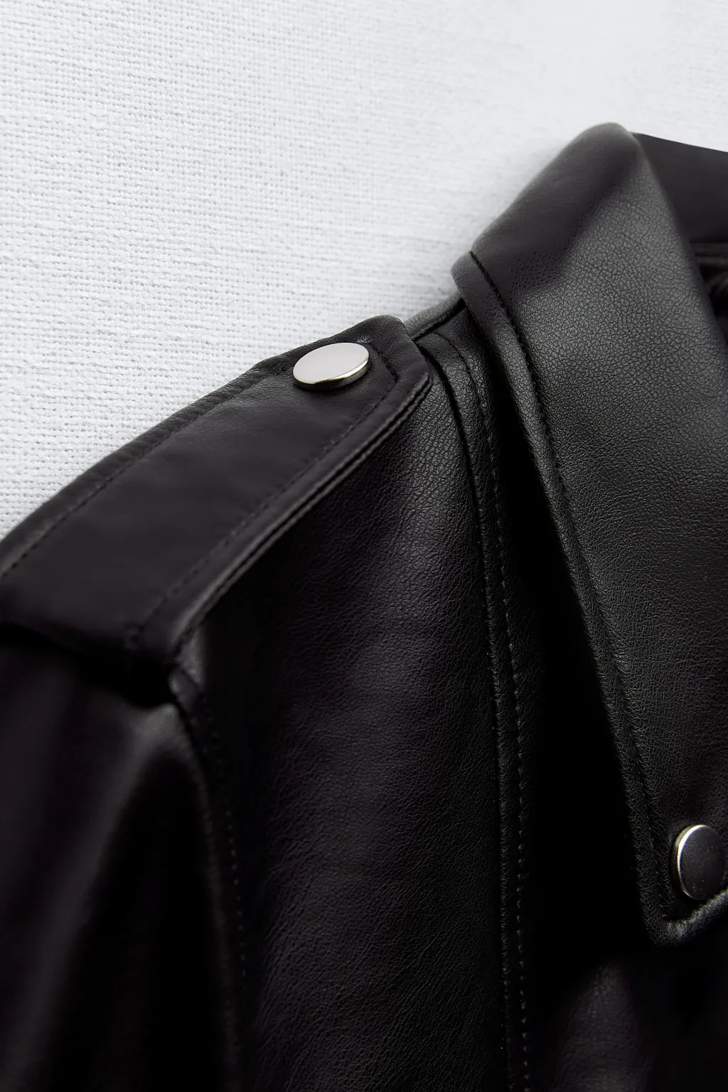 Fashion CAZADORA BIKER EFECTO PIEL Mujer Chaquetas / Cazadoras