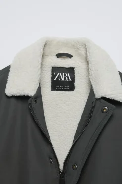 Niños ZARA 6 - 14 Años·Abrigos<CAZADORA BOMBER BORREGUILLO