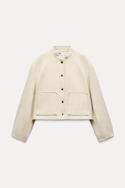 Discount CAZADORA BOMBER CORTA BOLSILLOS PLASTRÓN Mujer Chaquetas / Cazadoras