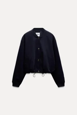 Online CAZADORA BOMBER TEXTURA Mujer Chaquetas / Cazadoras