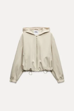 New CAZADORA BOMBER TEXTURA CAPUCHA Mujer Chaquetas / Cazadoras