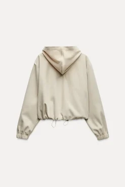 New CAZADORA BOMBER TEXTURA CAPUCHA Mujer Chaquetas / Cazadoras