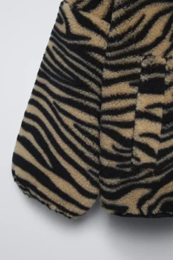 Niños ZARA 6 - 14 Años·Abrigos<CAZADORA BORREGUILLO CEBRA