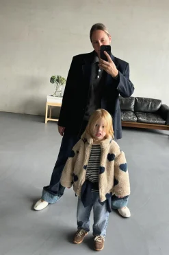 Niños ZARA 1½ - 6 Años·Total Look|6 - 18 Meses·Abrigos / Buzos<CAZADORA BORREGUILLO CORAZONES