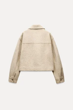 Sale CAZADORA BOUCLÉ BOLSILLOS PLASTRÓN Mujer Chaquetas / Cazadoras