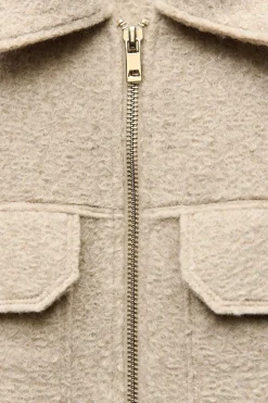 Sale CAZADORA BOUCLÉ BOLSILLOS PLASTRÓN Mujer Chaquetas / Cazadoras