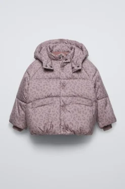 Niños ZARA 6 - 18 Meses·Abrigos / Buzos<CAZADORA CAPUCHA ANIMAL PRINT