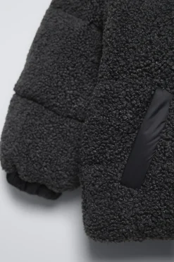 Niños ZARA 1½ - 6 Años·Abrigos|1½ - 6 Años·Abrigos<CAZADORA COMBINADA BORREGUILLO