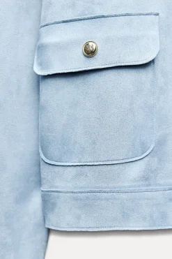 Outlet CAZADORA CORTA EFECTO ANTE Mujer Chaquetas / Cazadoras