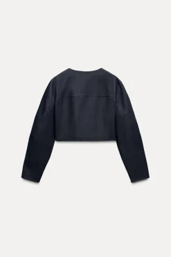 Clearance CAZADORA CROP BOTONES Mujer Chaquetas / Cazadoras