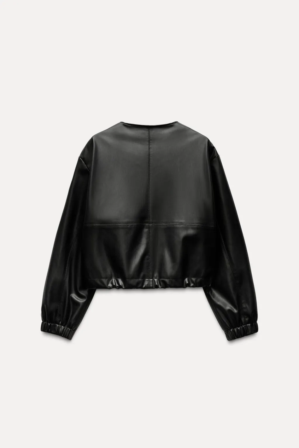 Fashion CAZADORA CROP EFECTO PIEL Mujer Chaquetas / Cazadoras