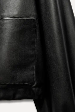 Fashion CAZADORA CROP EFECTO PIEL Mujer Chaquetas / Cazadoras