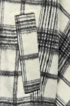 Discount CAZADORA CUADROS CUELLO SUBIDO Mujer Chaquetas / Cazadoras