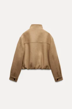 Discount CAZADORA CUELLO SUBIDO CON LANA Mujer Chaquetas / Cazadoras