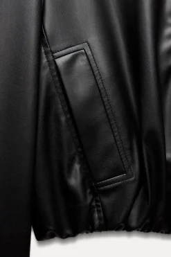 Hot CAZADORA CUELLO SUBIDO EFECTO PIEL Mujer Chaquetas / Cazadoras