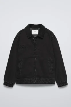 Niños ZARA 6 - 14 Años·Abrigos<CAZADORA DENIM BORDADO