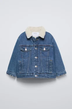 Niños ZARA 1½ - 6 Años·Jeans / Denim|1½ - 6 Años·Abrigos<CAZADORA DENIM BORREGUILLO
