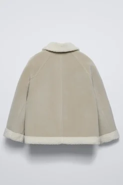 Niños ZARA 6 - 14 Años·Abrigos<CAZADORA DOBLE FAZ BORREGUILLO