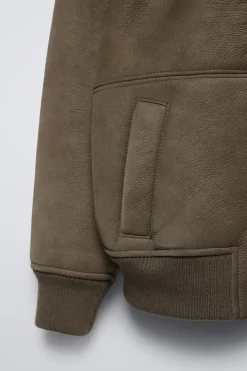 Niños ZARA 6 - 14 Años·Abrigos<CAZADORA DOBLE FAZ BORREGUILLO