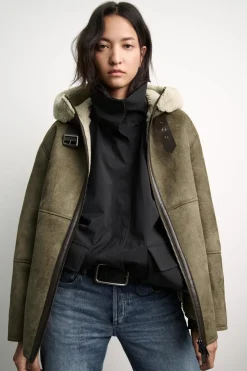 Sale CAZADORA DOBLE FAZ CAPUCHA ZW COLLECTION Mujer Abrigos / Anoraks|Chaquetas / Cazadoras