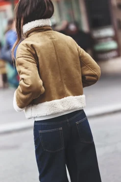 Online CAZADORA DOBLE FAZ CREMALLERA CENTRAL Mujer Chaquetas / Cazadoras