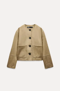 Sale CAZADORA EFECTO ANTE Mujer Chaquetas / Cazadoras