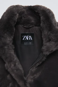 Niños ZARA 6 - 14 Años·Abrigos<CAZADORA EFECTO PELO