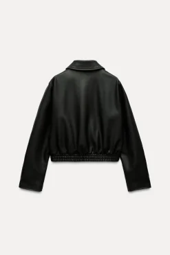 Outlet CAZADORA EFECTO PIEL Mujer Chaquetas / Cazadoras