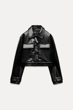 Outlet CAZADORA EFECTO PIEL Mujer Chaquetas / Cazadoras