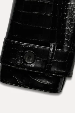 Outlet CAZADORA EFECTO PIEL Mujer Chaquetas / Cazadoras