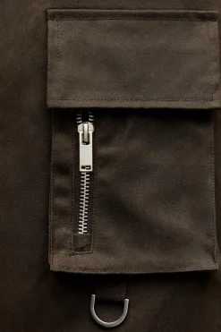 Clearance CAZADORA ENCERADA CUELLO PANA ZW COLLECTION Mujer Chaquetas / Cazadoras